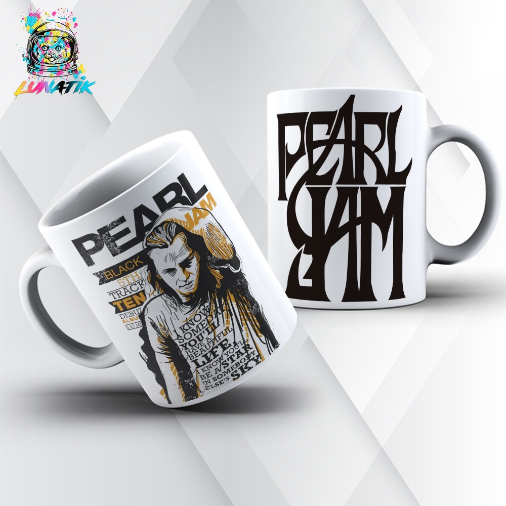 Caneca Pearl Jam - Eddie Vedder | Shopee Brasil