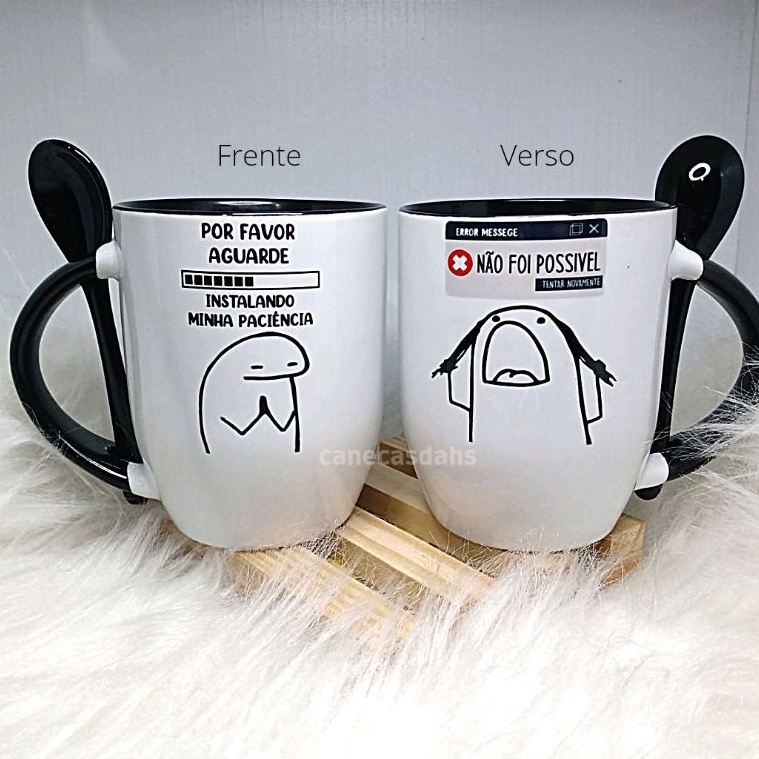 Caneca Flork Carregando Paciência - Promoção