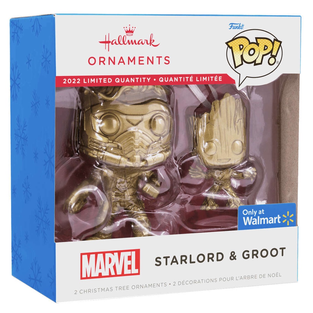 Funko Pop Ornaments Starlord e Groot Chase Walmart Exclusivo Shopee