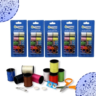 Mini Kit De Costura 19 Peças Kit C/ 05 - Completo - Kaftor