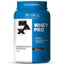 Suplemento em pó Max Titanium Whey Pro proteína Whey 1kg