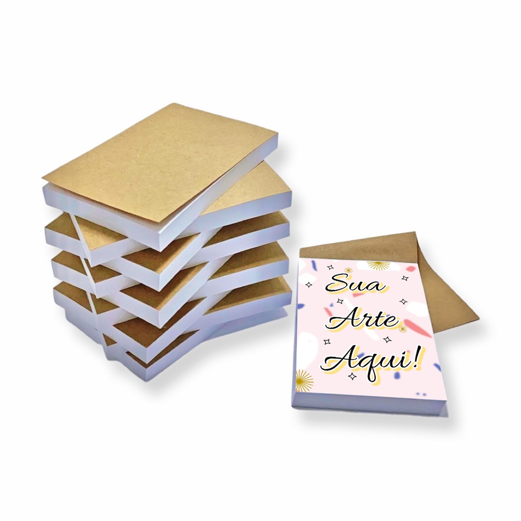 Kit 8 Blocos c/ 100 Folhas cada 7x10cm Personalizados