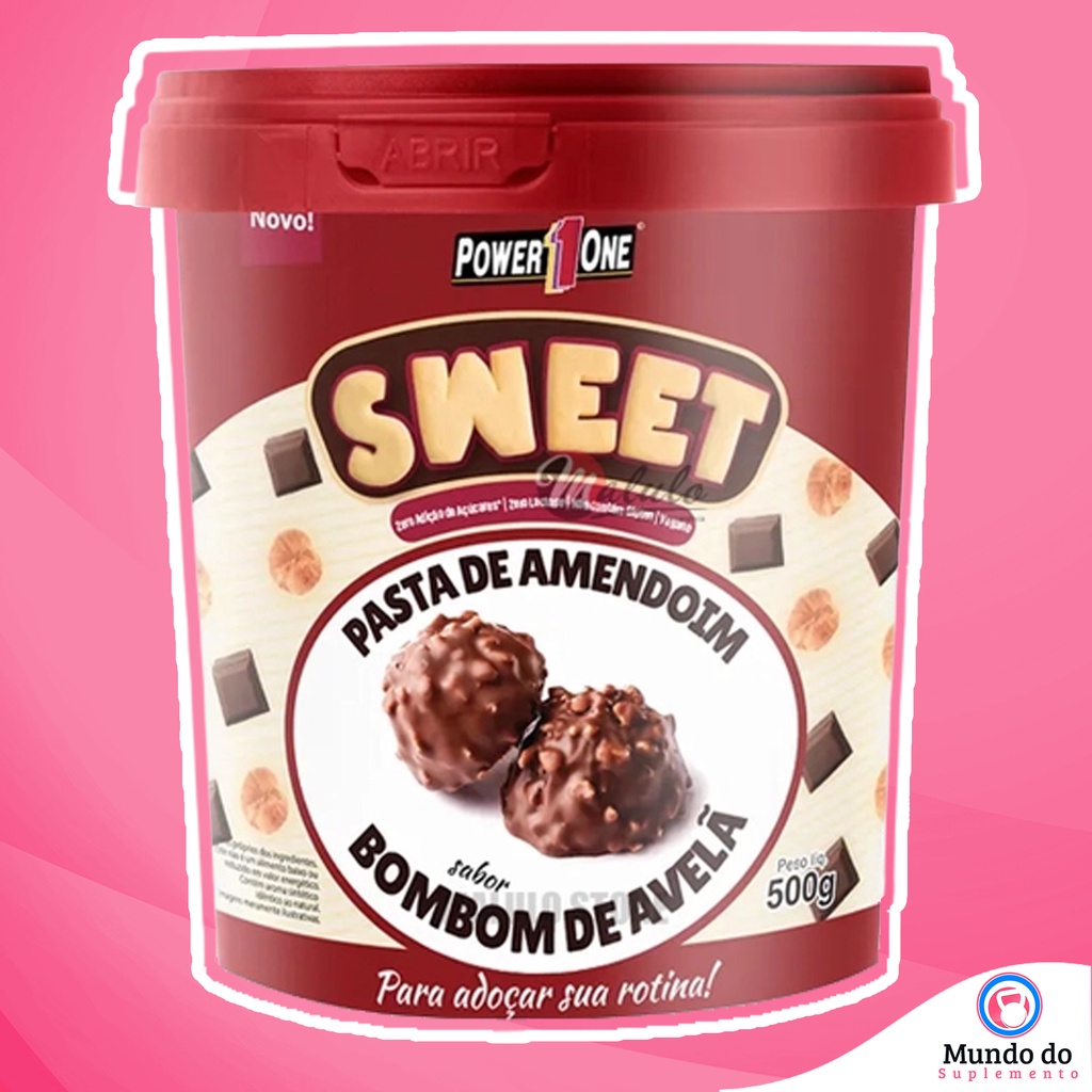 Pasta de Amendoim Sweet 500g Todos Sabores - Power One