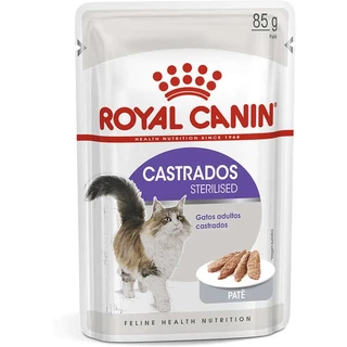 Ração Úmida Royal Canin Sterilised Patê para Gatos Adultos Castrados 85g