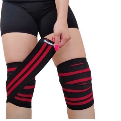 Faixa Elástica De Compressão NOGUE Joelheira Agachamento Fit Lpo Academia Cross training Funcional
