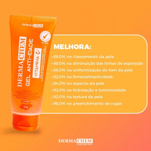 GEL ANTI-IDADE VITAMINA C DERMACHEM | Shopee Brasil