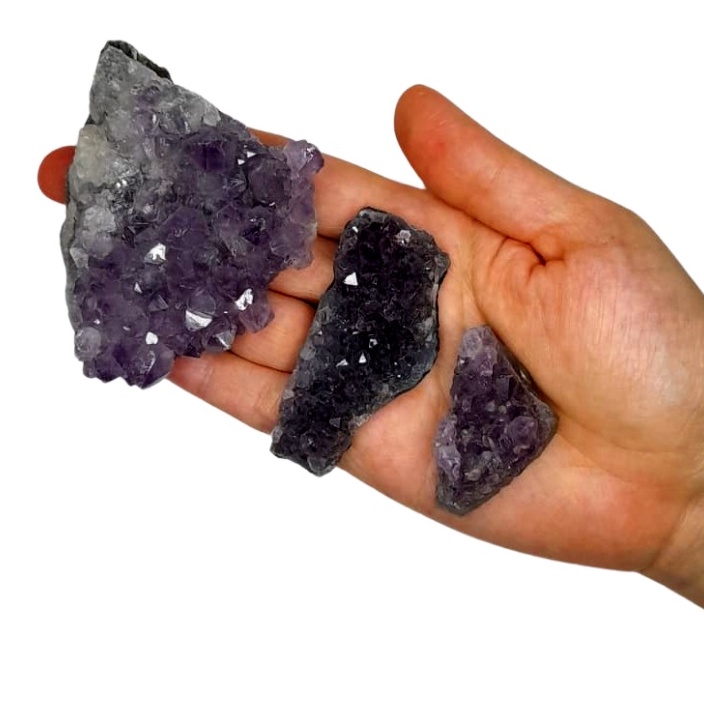 Drusa de Ametista Pedra Natural Bruta Cristal