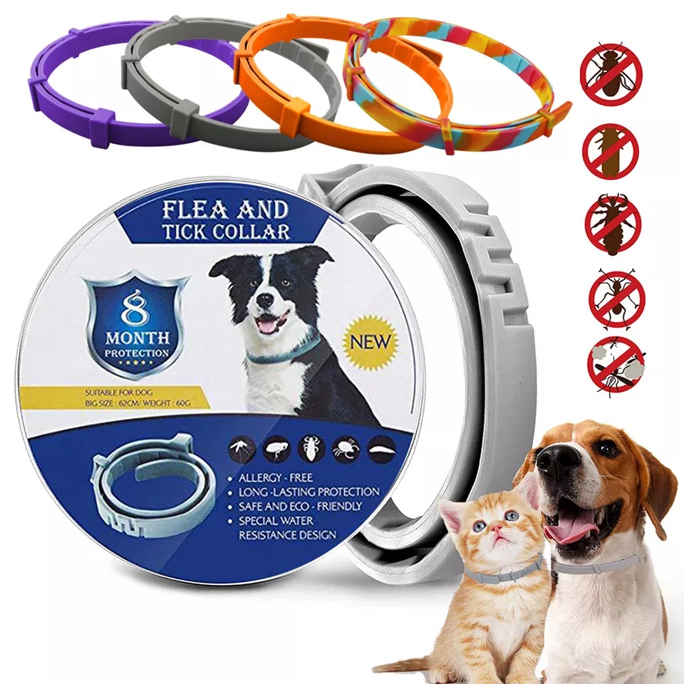 Coleira para cachorro e gato Anti Pulgas, Carrapatos E Insetos