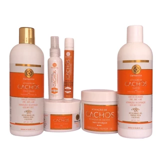 Kit Ativador de Cachos Com 6 Produtos Samontte Pronta Entrega