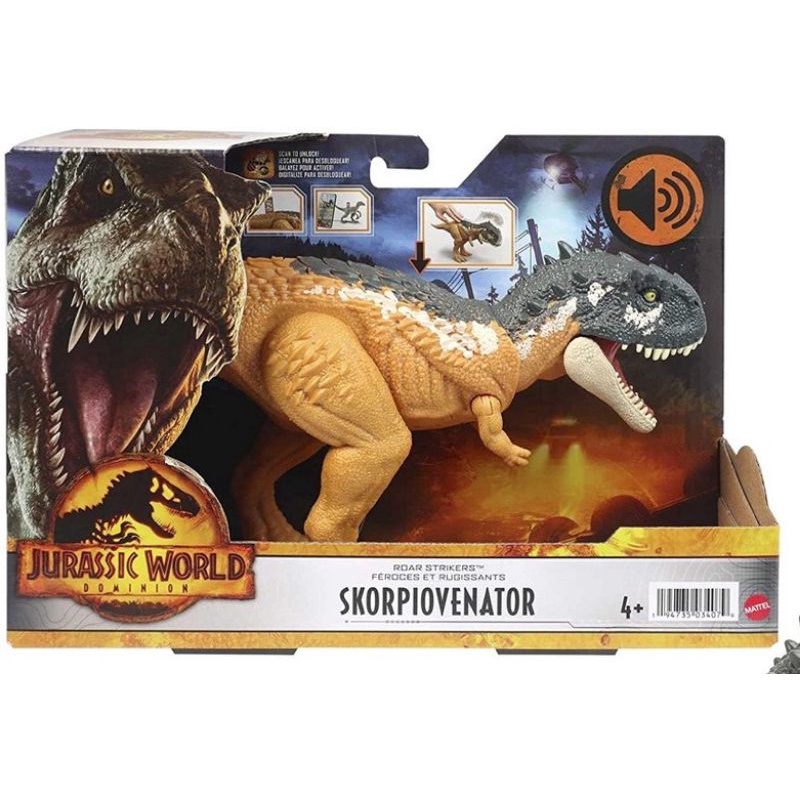 Jurassic World Figura Dinossauro Cryolophosaurus Rugidos e Ataques