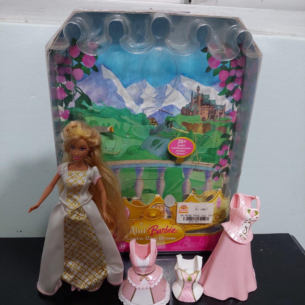 boneca Barbie Mini Kingdom Princesa Anneliese Shopee Brasil