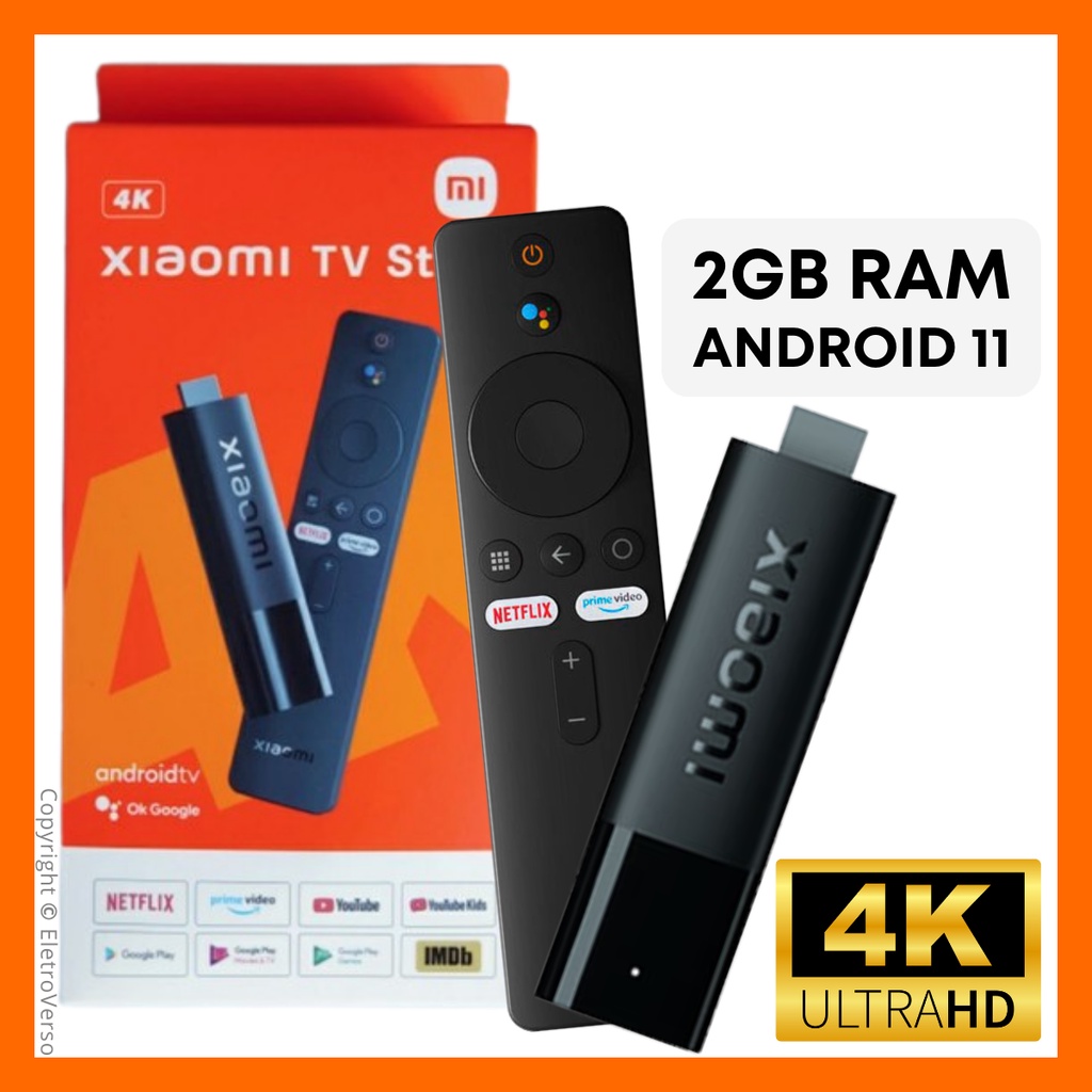 Xiaomi Mi TV Stick 4K Nova Versão 2GB Ram | Shopee Brasil
