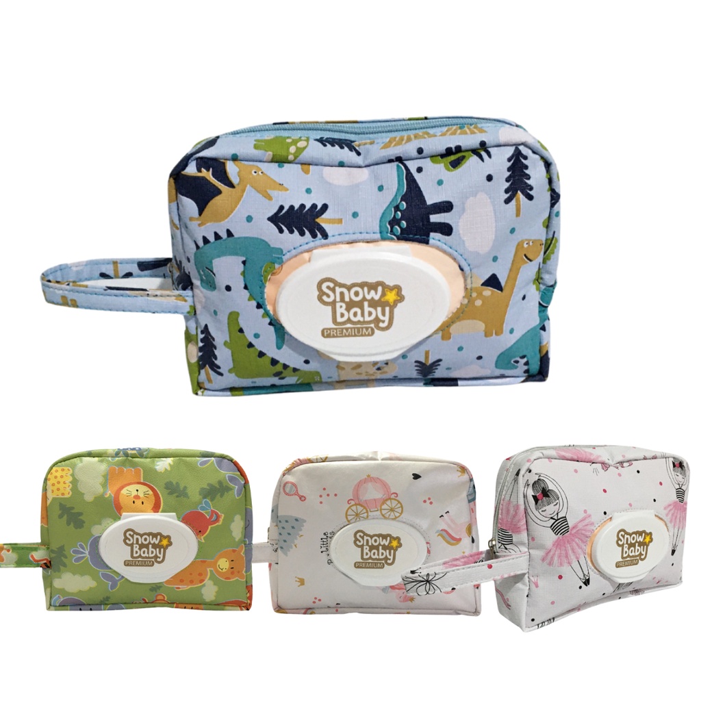 Porta Fralda e Lenço Umedecido Necessaire Varias Estampas Presente para Chá de Bebê