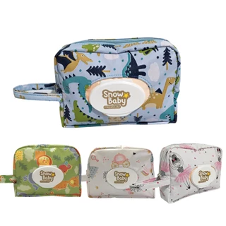 Porta Fralda e Lenço Umedecido Necessaire Varias Estampas Presente para Chá de Bebê