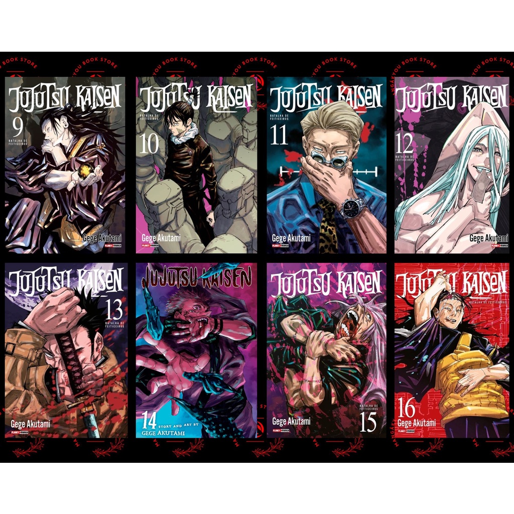 Jujutsu Kaisen Batalha de feiticeiros vol.09 ao vol.14 (Novo - Lacrado)