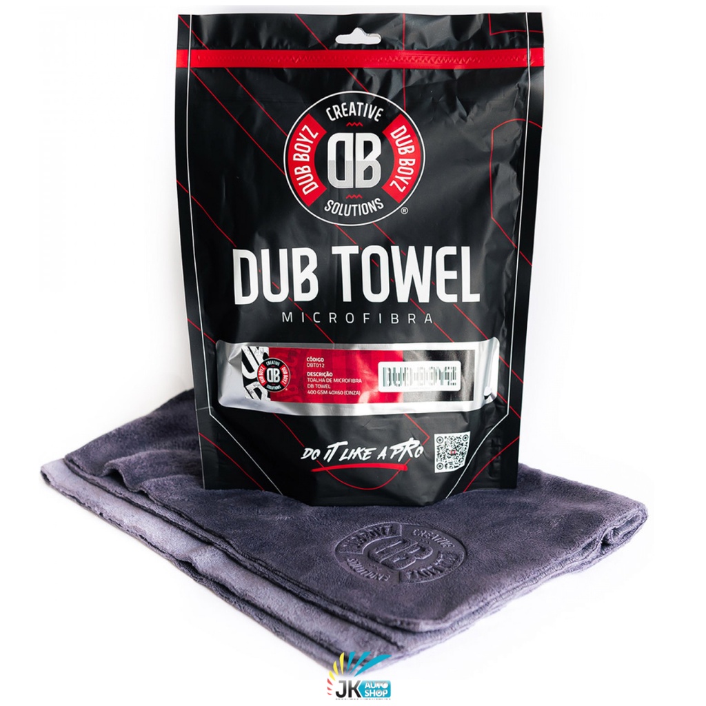 Toalha de microfibra Dub Towel 350GSM Dub Boyz (40x40cm | Cinza)