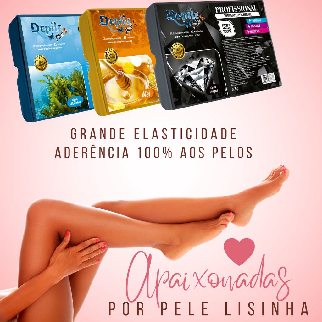 Cera Depilatória Algas Marinhas Método Depile Plus Espanhol