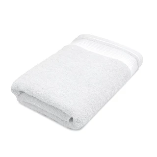 Kit c/ 2 Toalha de Banho Branca de Alta Absorção 100% Algodão Top