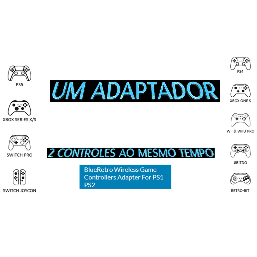 blueretro ps2/ps1 | Shopee Brasil