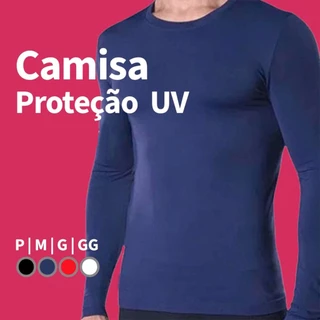 Camisa UV 50 - Manga Longa - Masculino e Feminina - Blusa UV - Pesca - Bike - Corrida - Praia