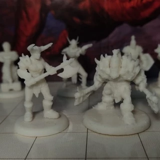 Kit Miniaturas Classes Raças DeD 5e BoardGames 6 Unidades