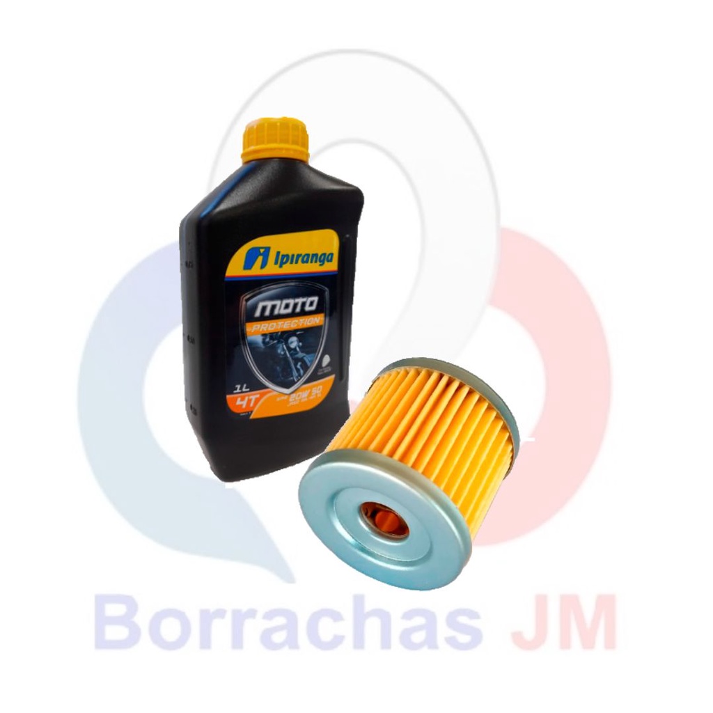 FILTRO DE OLEO SUZUKI YES/INTRUDER + OLEO 20W50 IPIRANGA