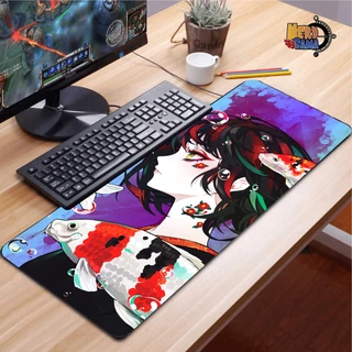 Mouse pad Japonesa Geisha Modelos - 90x40cm Antiderrapante