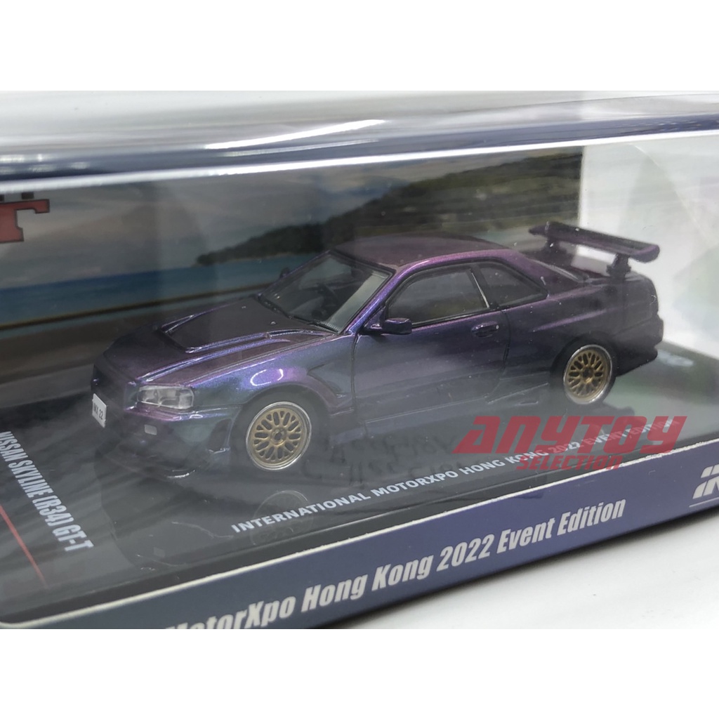 Inno64 Nissan Skyline GT-T (R34) Magic Purple IMX2022 Edição De