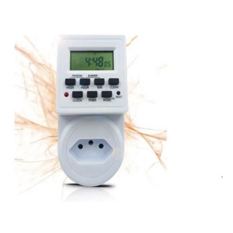 Timer Digital E Temporizador Tomada Lcd Programavel Energia Bivolt ...