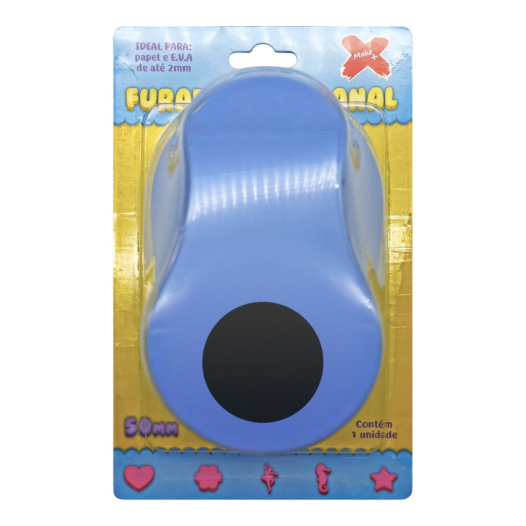 Furador Grande Gigante Scrapbook Papel Corte 5cm 50mm - Círculo