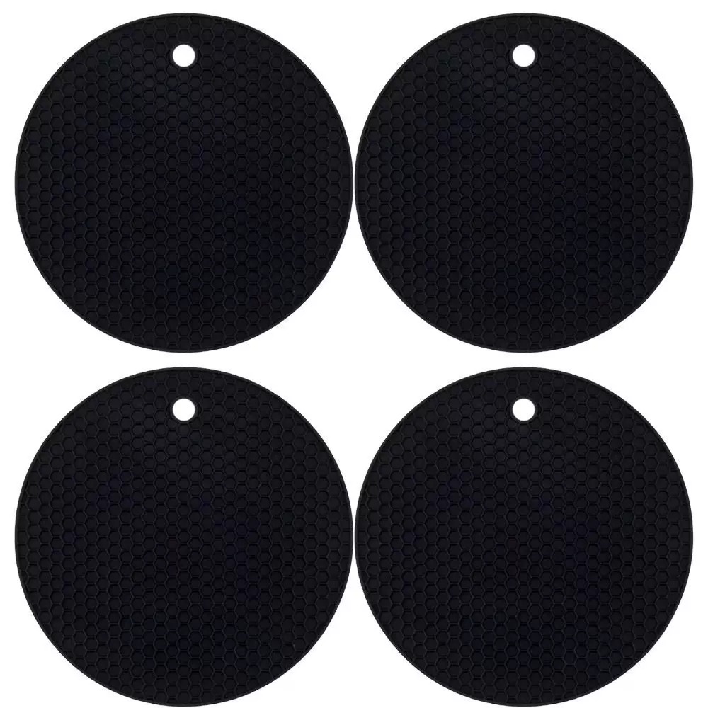 Kit 4 Descansos Apoio Panela Silicone Protetor Resistente