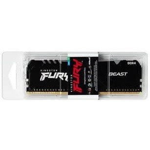 Memória Kingston Fury Beast, RGB, 16GB, 2666MHz, DDR4, CL16, Preto - KF426C16BBA/16