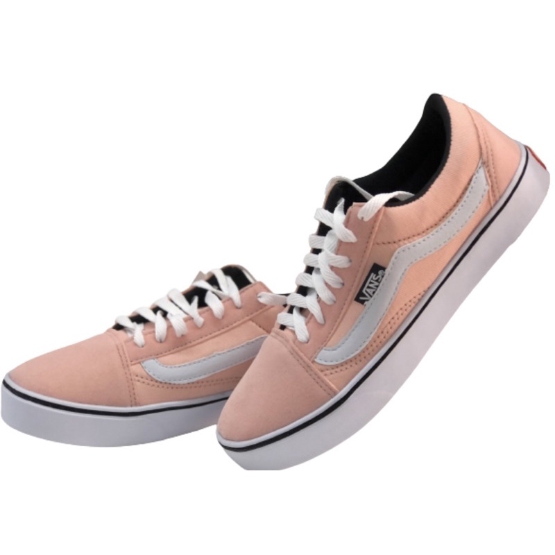 Tenis da vans hot sale rosa e branco