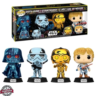 FUNKO POP STAR WARS - RETRO SERIES (4 PACK) NOVO ORIGINAL em Oferta na Shopee
