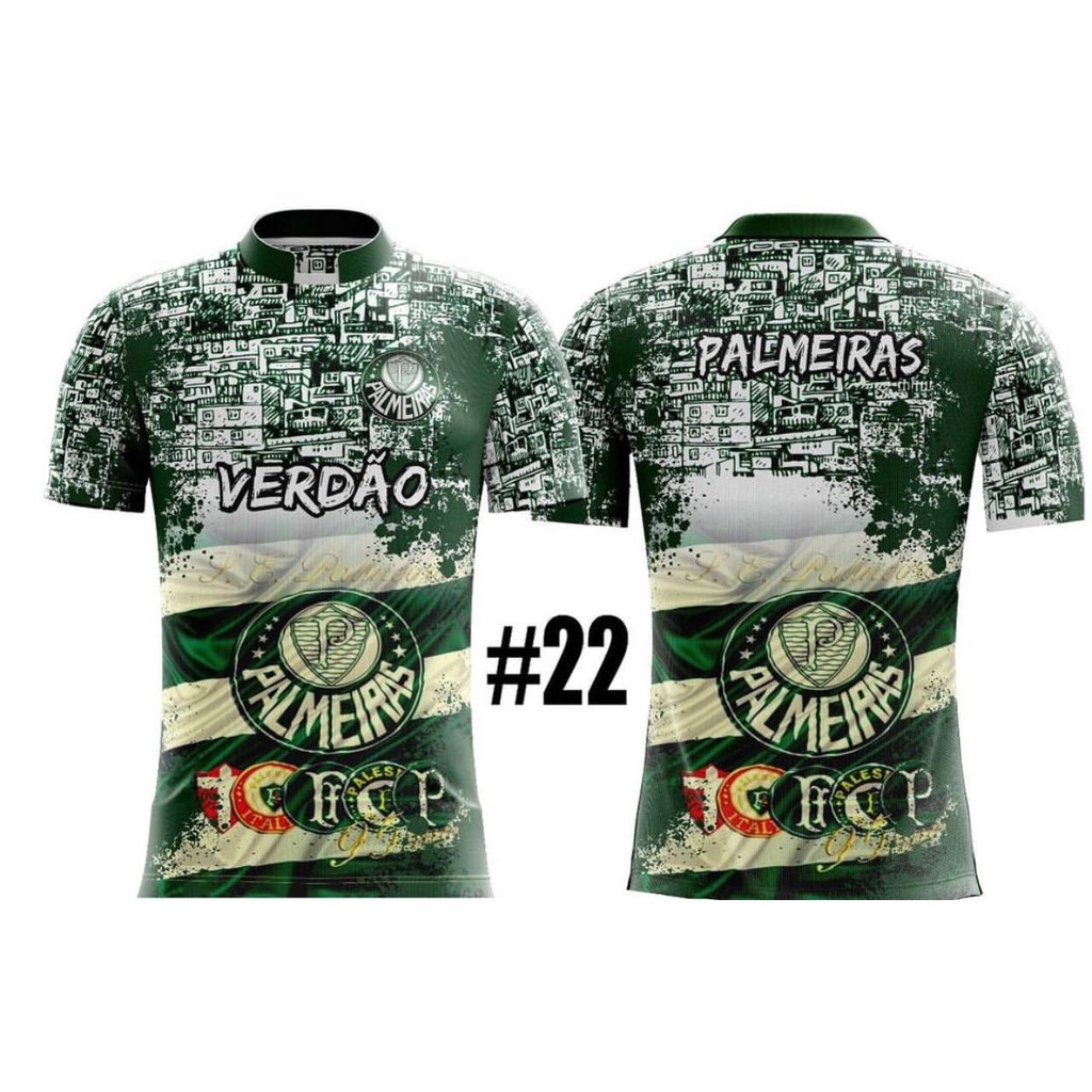 Camisa Camiseta de Quebrada de Time Palmeiras Personalizada Estampada ...
