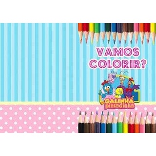 Lembrancinha de aniversário para Colorir Livro Infantil Galinha Pintadinha