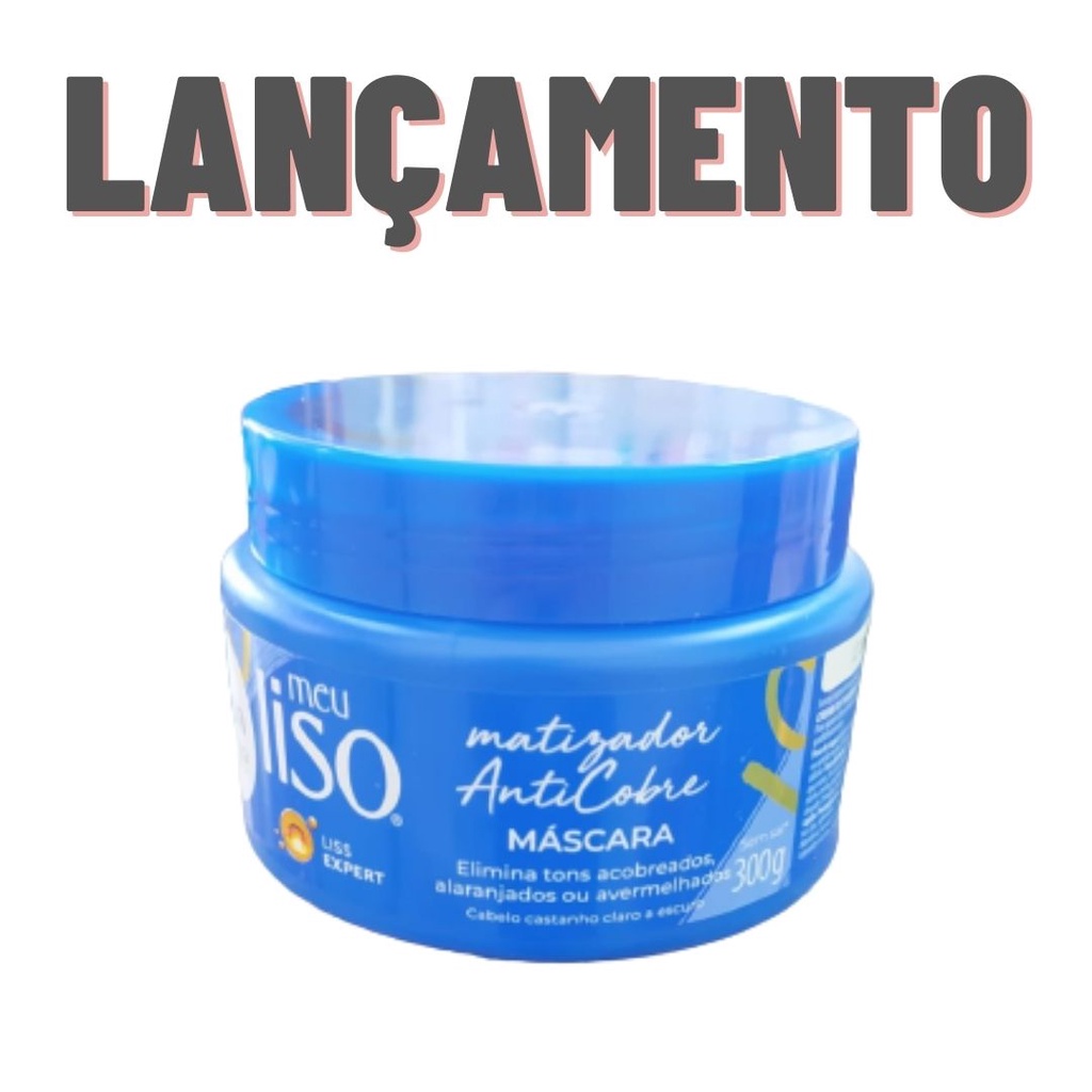Máscara matizadora anticobre salon line meu liso 300g