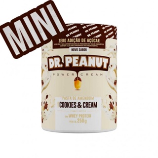 Pasta de Amendoim Dr Peanut Cookies & Cream Com Whey Protein 650g -  Suplementaria - Compre Suplementos como Whey Protein.