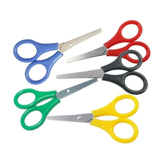 Tesoura Infantil Escolar Inox 13 cm Sem Ponta