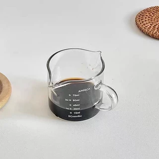Copos Café Espresso 75/120ml Cilindro De Vidro Graduado