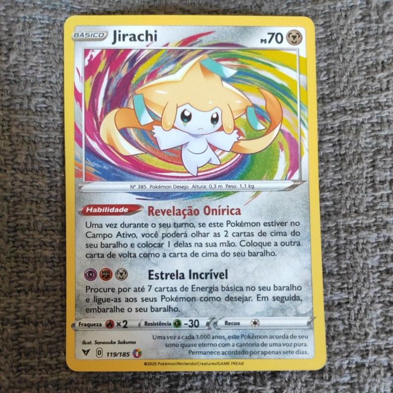 Pokémon TCG: Jirachi (119/185) - SWSH4 Voltagem Vívida - Pokémon