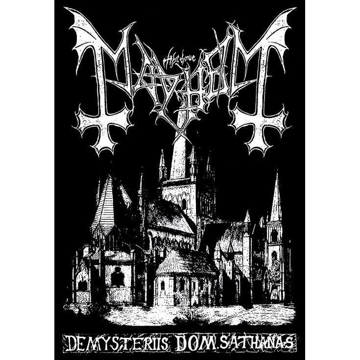 Backpatch Mayhem The Mysteriis Doom Sathanas 40x28cm