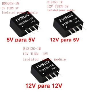 Conversor Isolador Anti Ruído DC DC B0505S B1205S B1212S 1W para Módulos MP3, Receptores Bluetooth