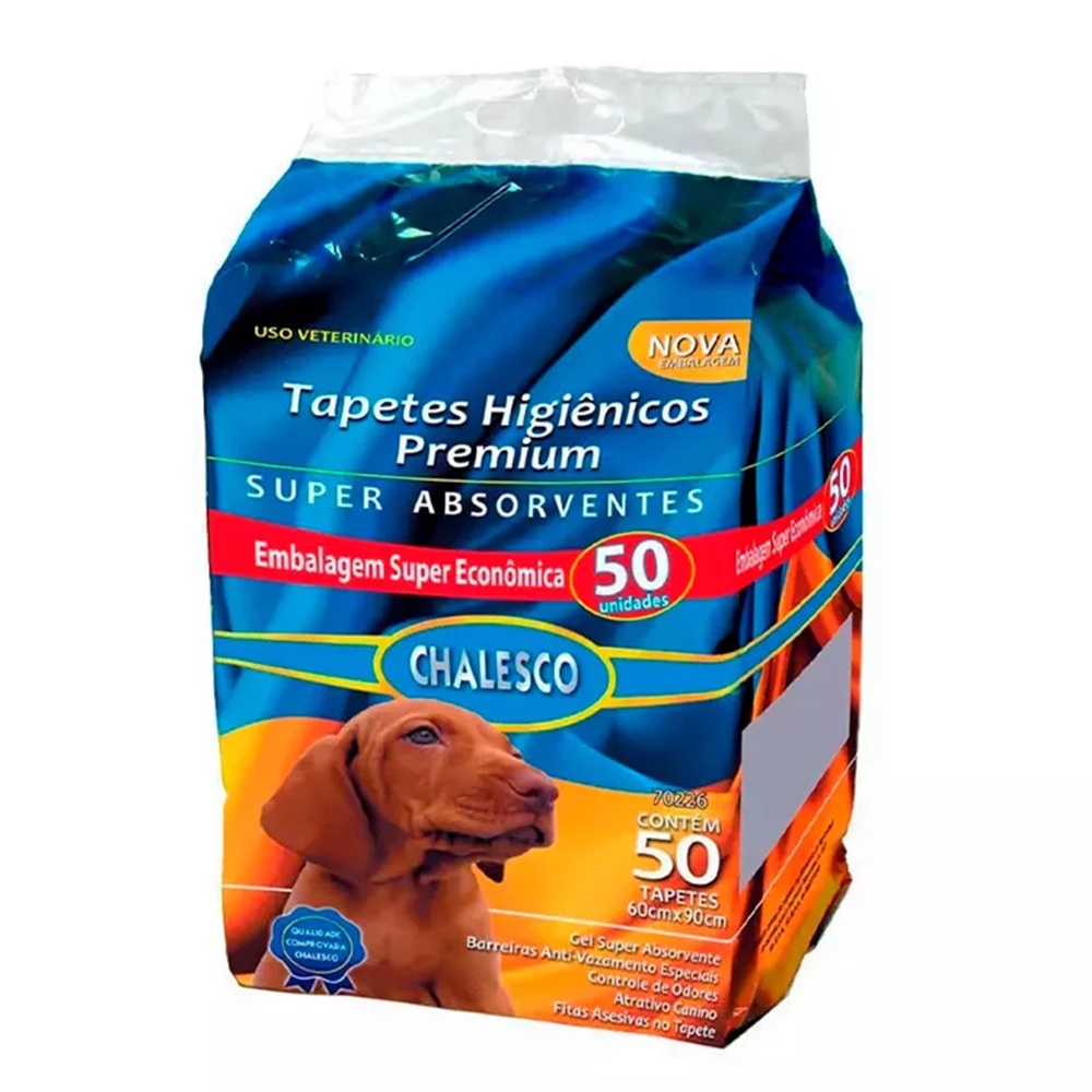 Imagem do produto Tapete Higiênico Para Cachorros 50 Unidades - Chalesco