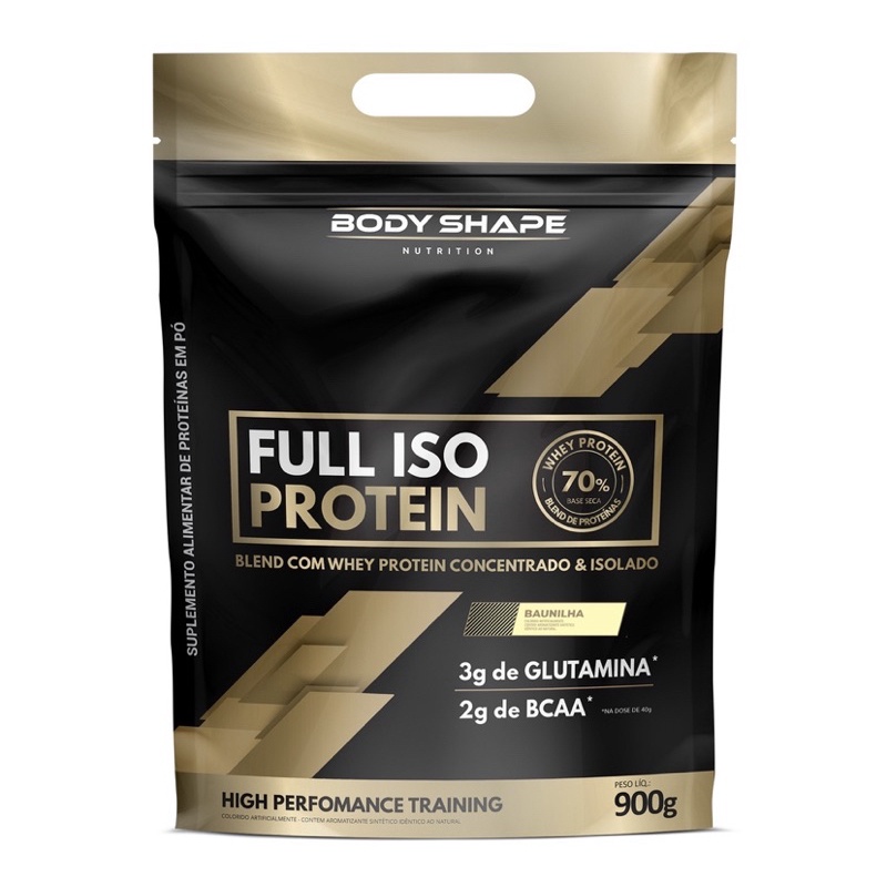 Whey Protein Full Iso Protein Blend Concentrado e Isolado Refil 900g
