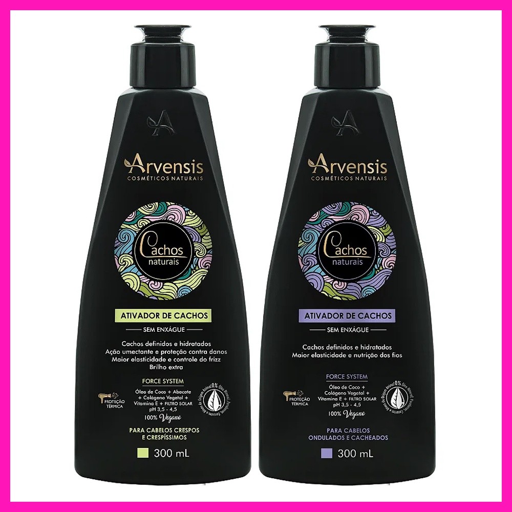 Arvensis Ativador de Cachos 300ml (Crespos e Crespíssimos ou Ondulados e Cacheado)