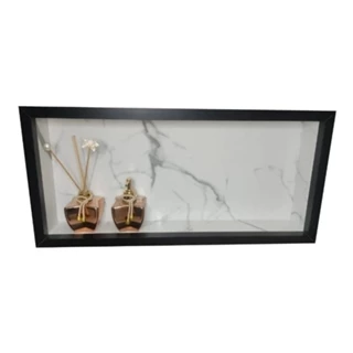 Nicho Porcelanato Banheiro 60x30x10 porta shampoo