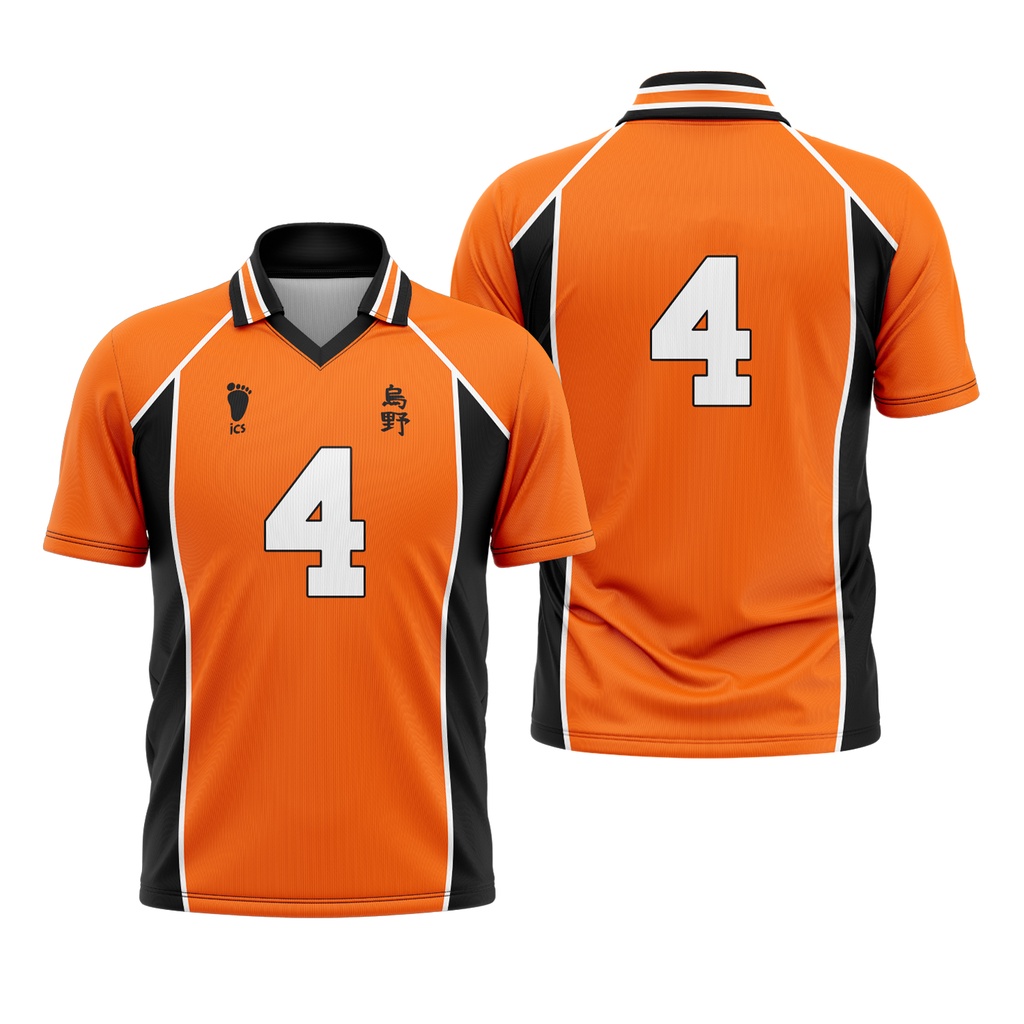 Camisa Uniforme Premium Karasuno Líbero Anime Haikyuu - ESCOLHA SEU NOME E NÚMERO (PERSONALIZÁVEL)