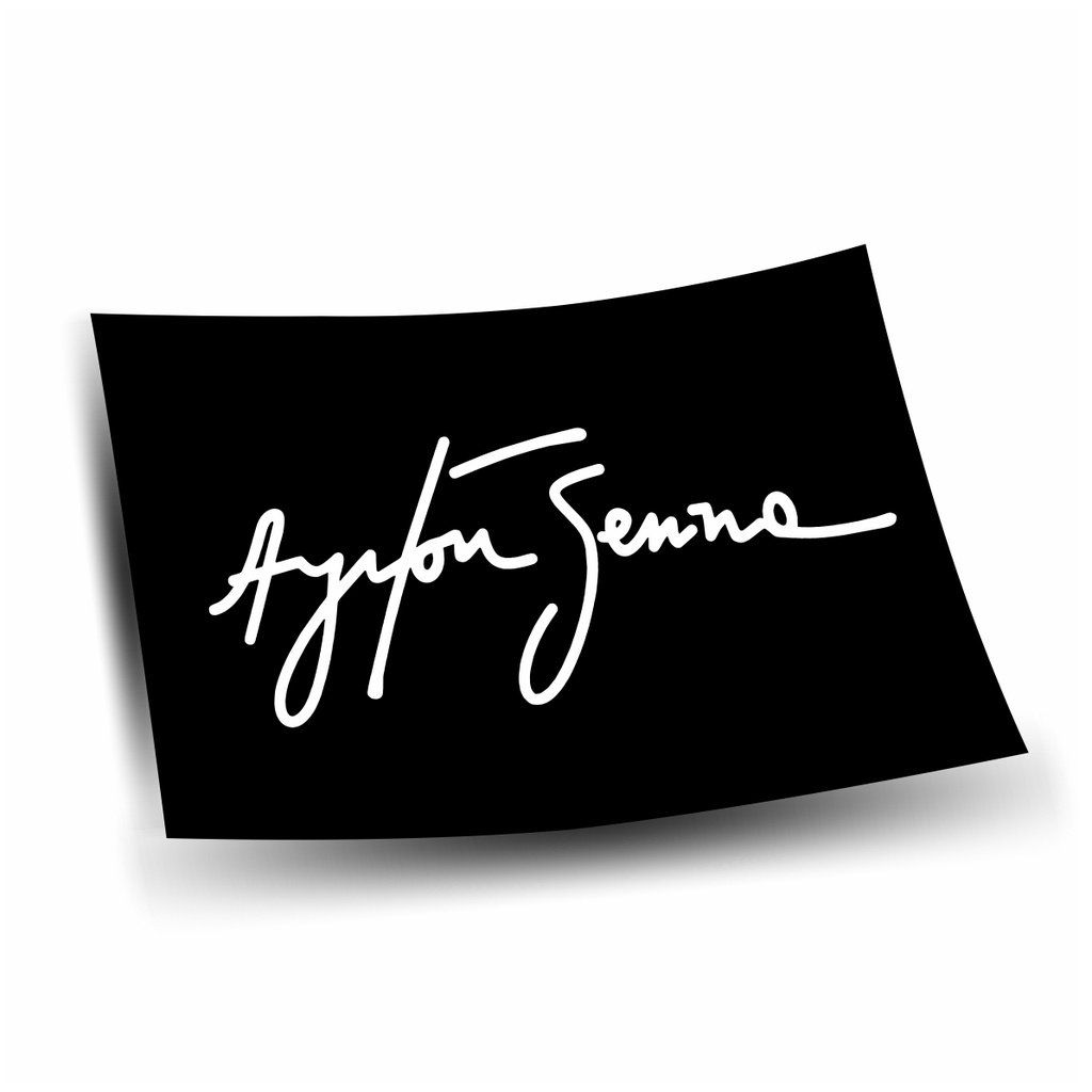 Adesivo Automotivo Assinatura Airton Senna Ídolo Brasileiro