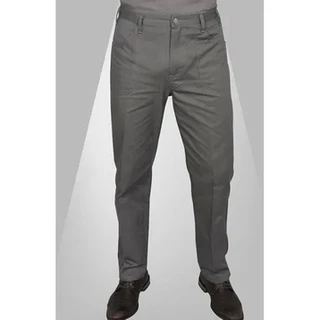 Calça de Brim com Elástico na Cintura e Bolsos Uniforme Unissex Profissional Atacado